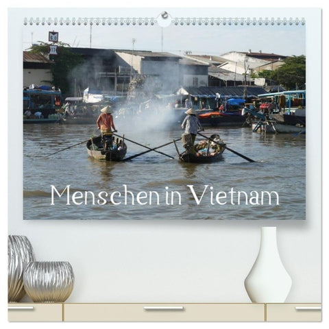 Menschen in Vietnam (hochwertiger Premium Wandkalender 2027 DIN A2 quer), Kunstdruck in Hochglanz