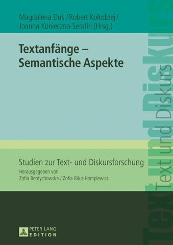 Textanfänge – Semantische Aspekte