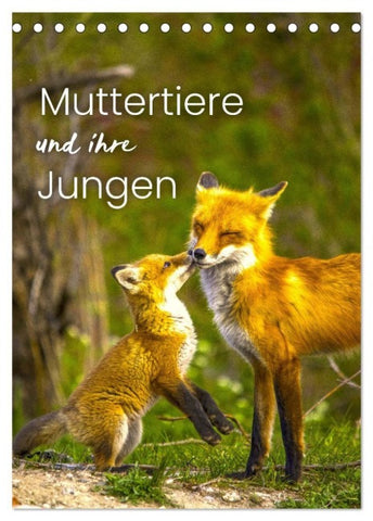 Muttertiere und ihre Jungen (Tischkalender 2027 DIN A5 hoch), CALVENDO Monatskalender