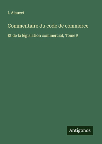 Commentaire du code de commerce