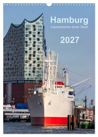 Hamburg - Impressionen einer Stadt (Wandkalender 2027 DIN A3 hoch), CALVENDO Monatskalender
