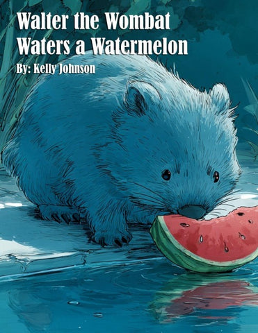 Walter the Wombat Waters a Watermelon