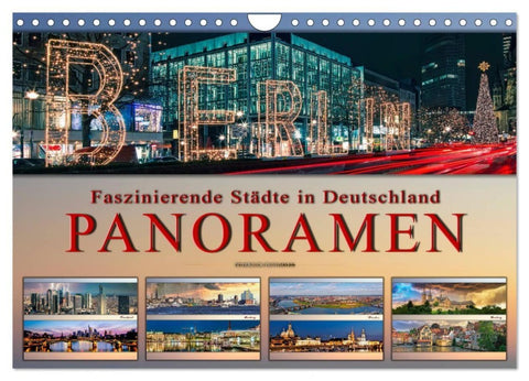 Faszinierende Städte in Deutschland - Panoramen (Wandkalender 2027 DIN A4 quer), CALVENDO Monatskalender
