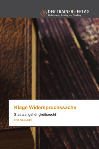 Klage Widerspruchssache