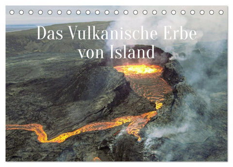 Das Vulkanische Erbe von Island (Tischkalender 2027 DIN A5 quer), CALVENDO Monatskalender