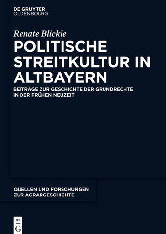 Politische Streitkultur in Altbayern