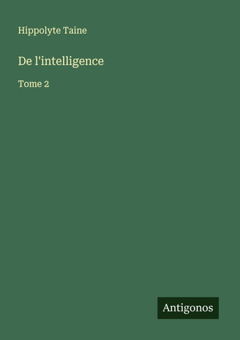 De l'intelligence