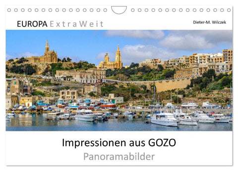 Impressionen aus GOZO - Panoramabilder (Wandkalender 2026 DIN A4 quer), CALVENDO Monatskalender