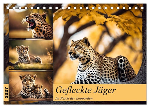 Gefleckte Jäger (Tischkalender 2027 DIN A5 quer), CALVENDO Monatskalender