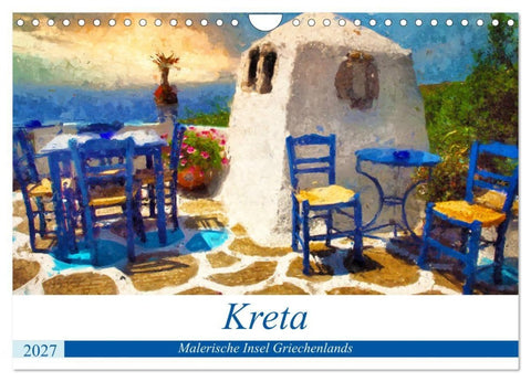 Kreta - Malerische Insel Griechenlands (Wandkalender 2027 DIN A4 quer), CALVENDO Monatskalender