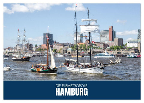 Die Elbmetropole Hamburg (Wandkalender 2026 DIN A4 quer), CALVENDO Monatskalender