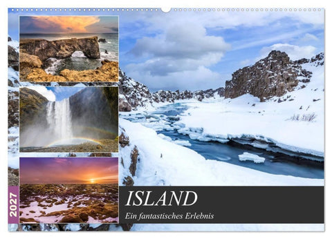 ISLAND Ein fantastisches Erlebnis (Wandkalender 2027 DIN A2 quer), CALVENDO Monatskalender