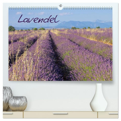 Lavendel (hochwertiger Premium Wandkalender 2027 DIN A2 quer), Kunstdruck in Hochglanz