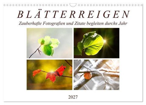 Blätterreigen (Wandkalender 2027 DIN A3 quer), CALVENDO Monatskalender