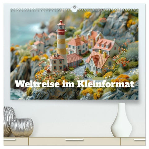 Weltreise im Kleinforma (hochwertiger Premium Wandkalender 2027 DIN A2 quer), Kunstdruck in Hochglanz