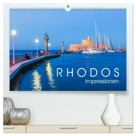 RHODOS Impressionen (hochwertiger Premium Wandkalender 2027 DIN A2 quer), Kunstdruck in Hochglanz