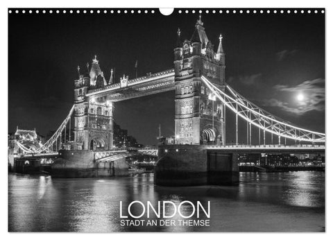 London Stadt an der Themse (Wandkalender 2026 DIN A3 quer), CALVENDO Monatskalender