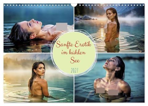 Sanfte Erotik im kühlen See (Wandkalender 2027 DIN A3 quer), CALVENDO Monatskalender