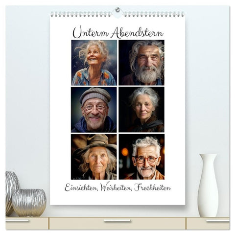 Unterm Abendstern (hochwertiger Premium Wandkalender 2026 DIN A2 hoch), Kunstdruck in Hochglanz