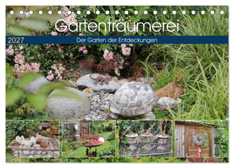 Gartenträumerei (Tischkalender 2027 DIN A5 quer), CALVENDO Monatskalender