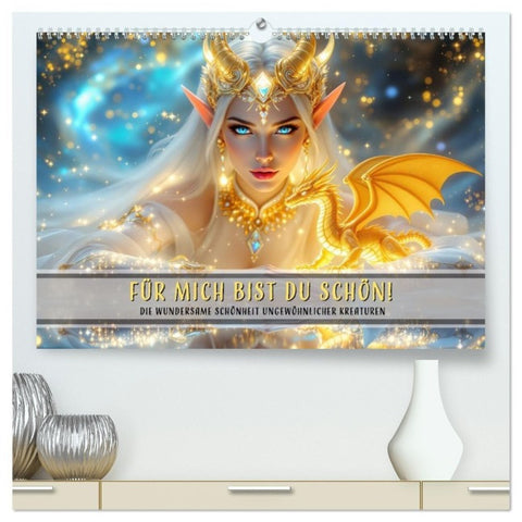 Für mich bist du schön! (hochwertiger Premium Wandkalender 2026 DIN A2 quer), Kunstdruck in Hochglanz