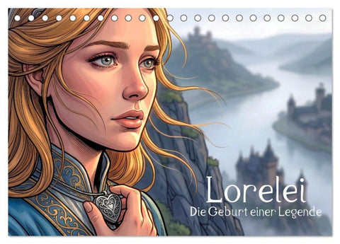 Lorelei – Die Geburt einer Legende (Tischkalender 2027 DIN A5 quer), CALVENDO Monatskalender