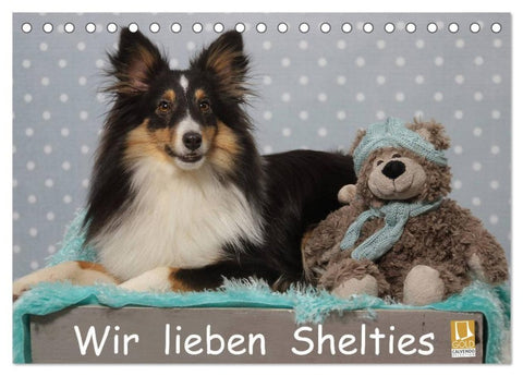 Wir lieben Shelties (Tischkalender 2027 DIN A5 quer), CALVENDO Monatskalender