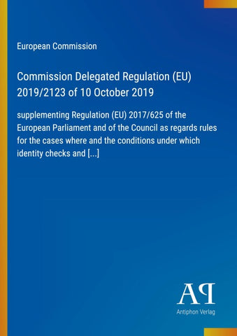 Commission Delegated Regulation (EU) 2019/2123 of 10 October 2019