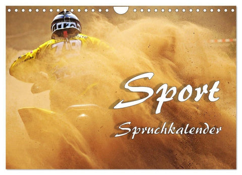 Sport Spruchkalender (Wandkalender 2027 DIN A4 quer), CALVENDO Monatskalender