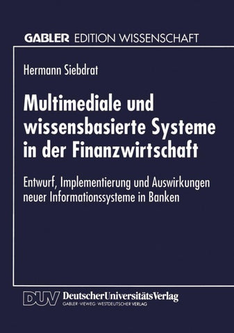 Multimediale und wissensbasierte Systeme in der Finanzwirtschaft