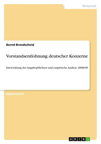 Vorstandsentlohnung deutscher Konzerne