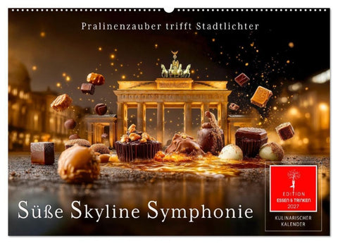 Süße Skyline Symphonie (Wandkalender 2027 DIN A2 quer), CALVENDO Monatskalender