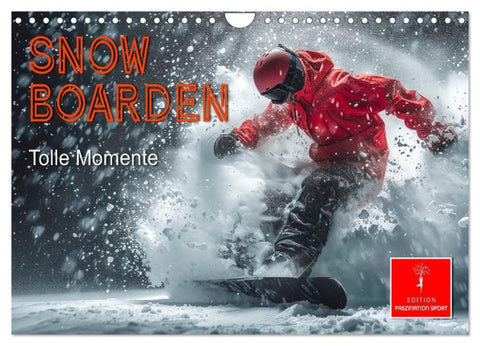 Snowboarden - tolle Momente (Wandkalender 2027 DIN A4 quer), CALVENDO Monatskalender