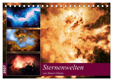 Sternenwelten (Tischkalender 2027 DIN A5 quer), CALVENDO Monatskalender