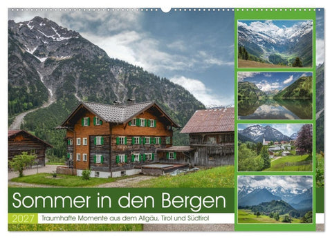 Sommer in den Bergen (Wandkalender 2027 DIN A2 quer), CALVENDO Monatskalender
