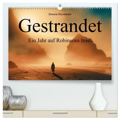 Gestrandet - Ein Jahr auf Robinsons Insel (hochwertiger Premium Wandkalender 2027 DIN A2 quer), Kunstdruck in Hochglanz