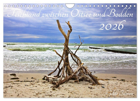 Fischland zwischen Ostsee und Bodden (Wandkalender 2026 DIN A4 quer), CALVENDO Monatskalender