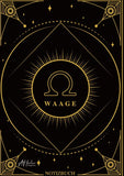 Edles Notizbuch Sternzeichen Waage | Designed by Alfred Herler