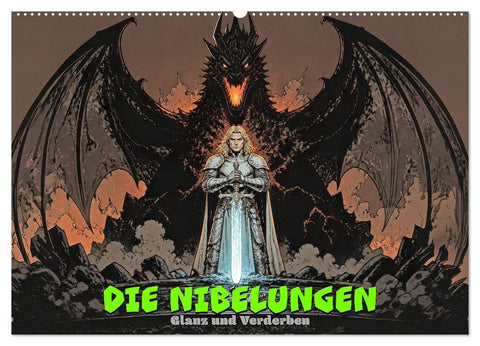 Die Nibelungen: Glanz und Verderben (Wandkalender 2027 DIN A2 quer), CALVENDO Monatskalender