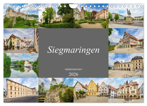 Sigmaringen Impressionen (Wandkalender 2026 DIN A4 quer), CALVENDO Monatskalender