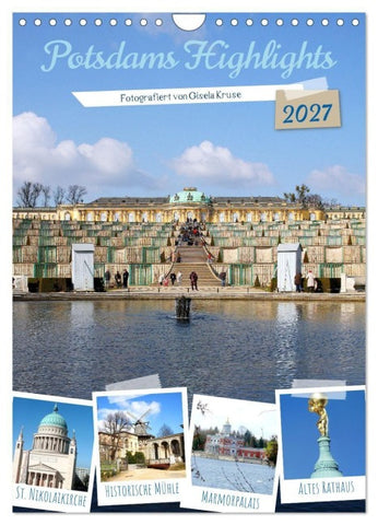 Potsdams Highlights (Wandkalender 2027 DIN A4 hoch), CALVENDO Monatskalender