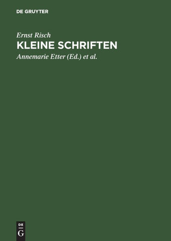 Kleine Schriften