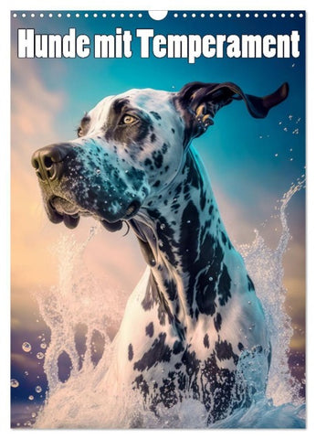 Hunde mit Temperament (Wandkalender 2027 DIN A3 hoch), CALVENDO Monatskalender