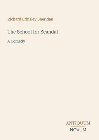 The School for Scandal