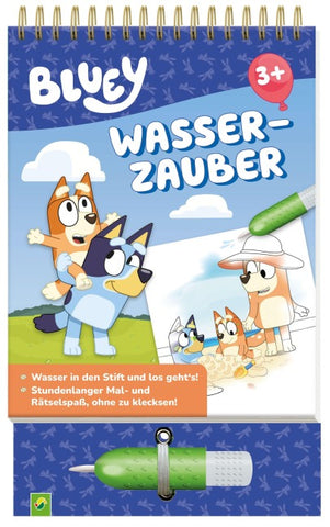 Bluey Malbuch Wasserzauber: Wassermalbuch ab 3 Jahren