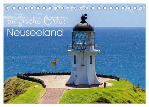 Magische Orte: Neuseeland (Tischkalender 2027 DIN A5 quer), CALVENDO Monatskalender