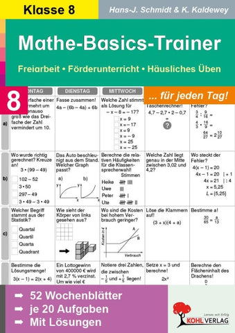 Mathe-Basics-Trainer / Klasse 8