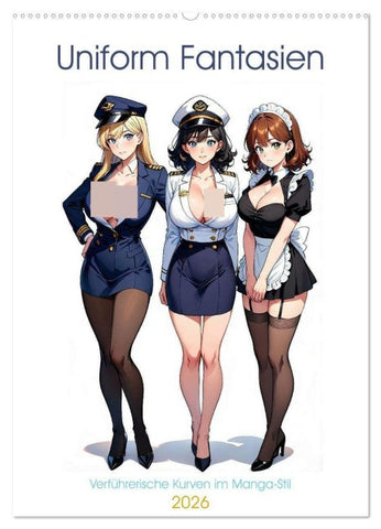Uniform Fantasien (Wandkalender 2026 DIN A2 hoch), CALVENDO Monatskalender
