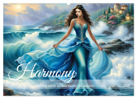 Harmony - Elegance in harmony of waves (Wall Calendar 2026 DIN A2 landscape), CALVENDO 12 Month Wall Calendar