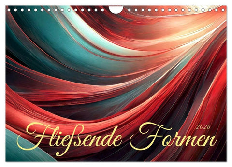 Fließende Formen (Wandkalender 2026 DIN A4 quer), CALVENDO Monatskalender
